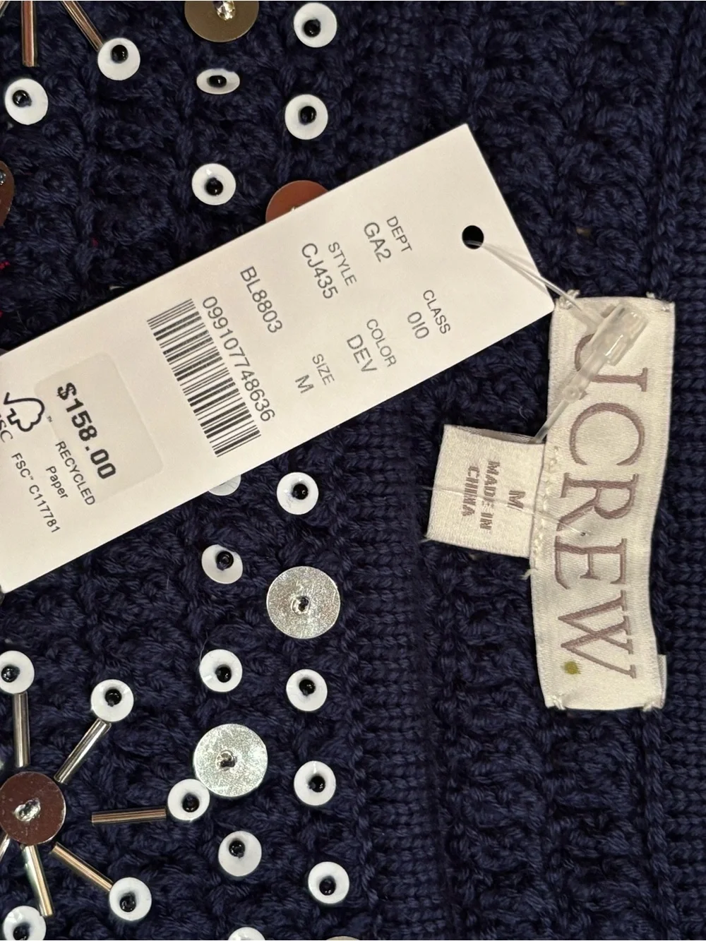 J. Crew cropped knit